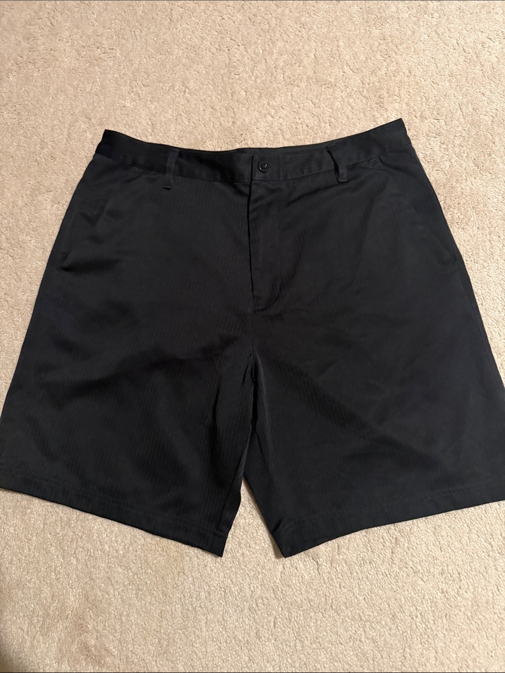 Fila Sport Men's Black Flat-Front Shorts